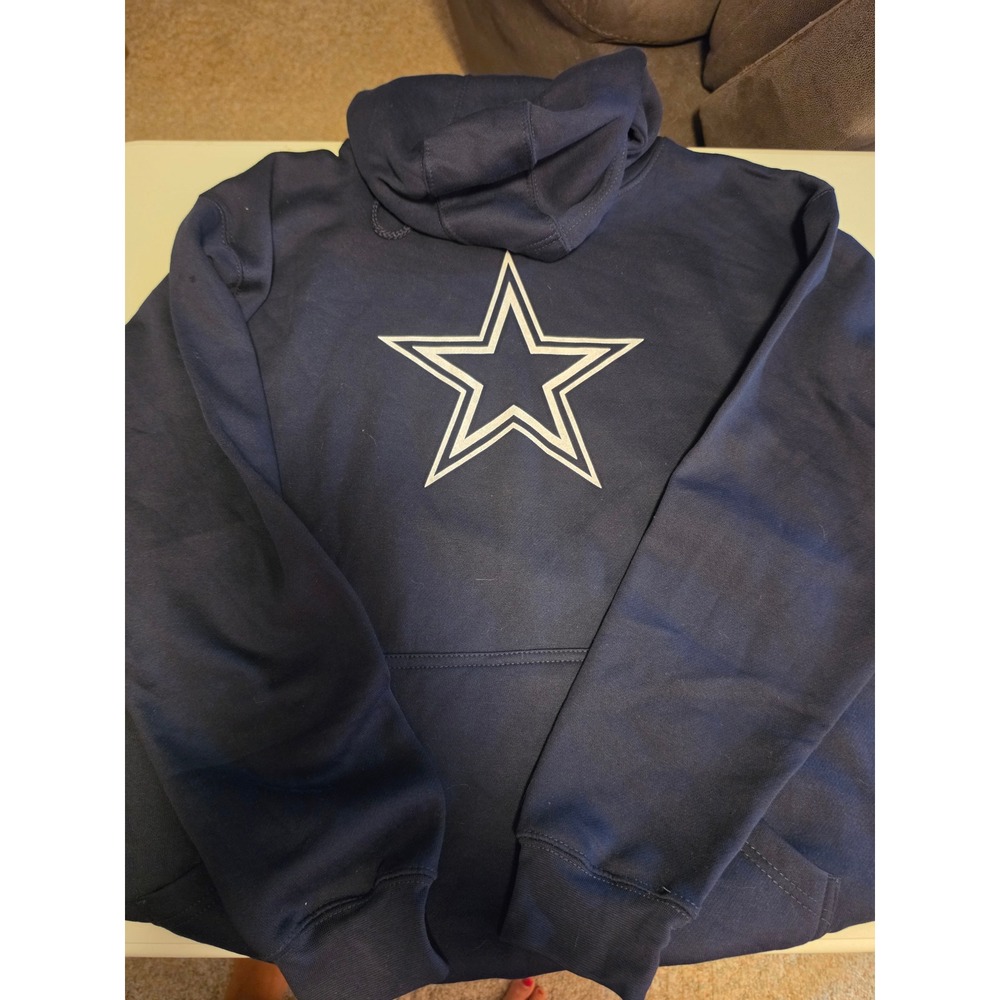 Fanatics Dallas Cowboys Hoodie Mens XL Navy Blue NFL Football‎ Star Sweatshirt